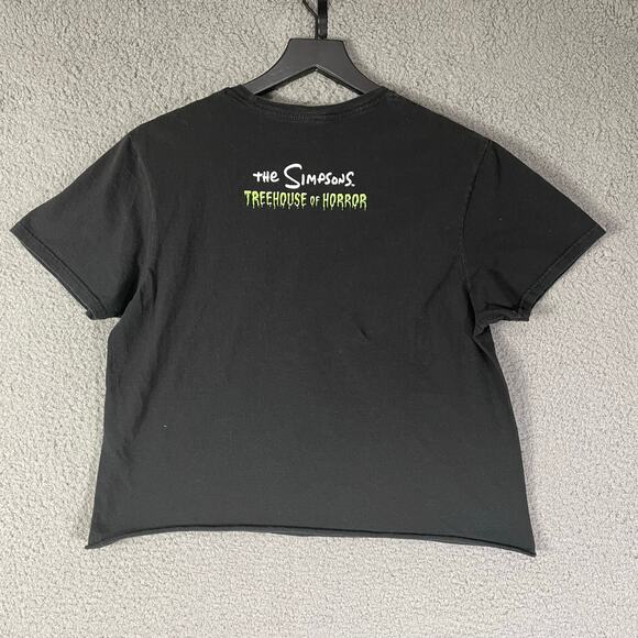 The Simpsons Treehouse of Horror Skeleton Family‎ Couch Black Tee Shirt M - Picture 4 of 7